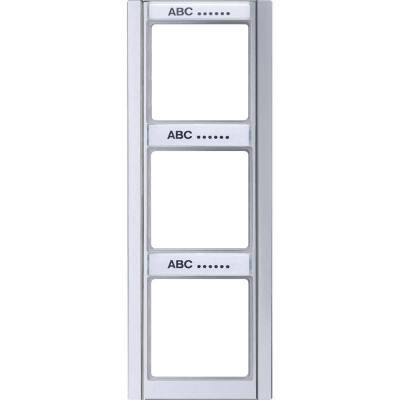 Ramka 3-krotna pionowa z polem opisowym, aluminiowy
