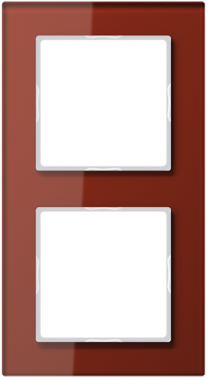 Ramka 2-krotna, szkło czerwony