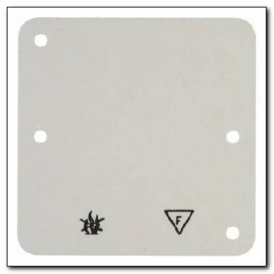 Płytka denka samogasnąca 1-krotna; kremowy; Natynkowe, dodatki Numer katalogowy: 102112