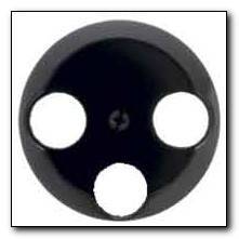 Element centralny do gniazda antenowego 3-wyjściowego; czarny; 1930/Glas/Palazzo Numer katalogowy: 106421