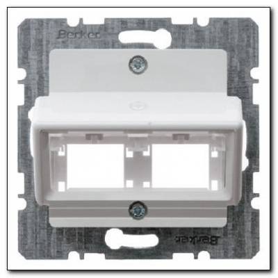 Płytka centralna do 1 lub 2 modułów pojedynczych Reichle&De-Massari; śnieżnobiały; System płytek centralnych Numer katalogowy: 147209