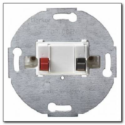 Gniazdo głośnikowe stereofoniczne pojedyncze; śnieżnobiały; Mechanizmy Numer katalogowy: 457209