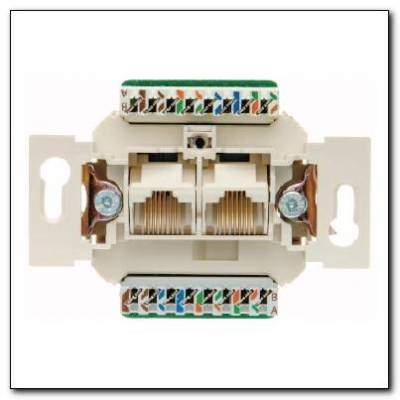 Gniazdo przyłączeniowe UAE 8/8-biegunowe nieekranowane kat. 5e; ; Mechanizmy Numer katalogowy: 534576