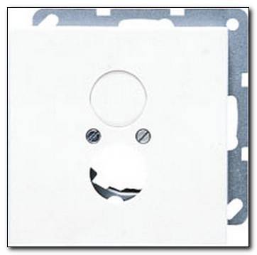 Płytka centralna podwójna audio, biały