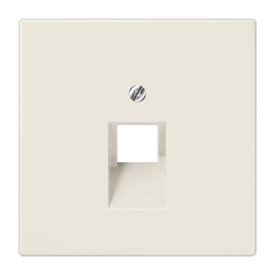 Płytka centralna RJ11/RJ45 pojedyncza do gniazd komputerowych i telefonicznych, kremowy