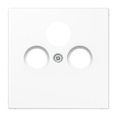 Płytka centralna RTV/SAT, biały