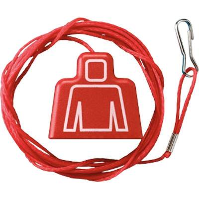 Sznurek czerwony 2m z uchwytem