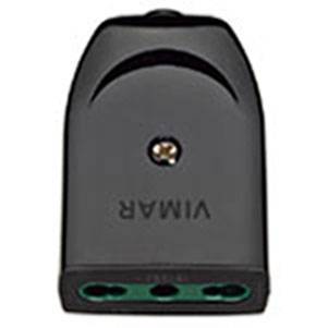 Gniazdo na przewód, 2P+E, standard P17/11, czarny