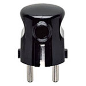 Wtyczka, standard niemiecki/francuski, pod kątem 90 stopni, 16A, czarny