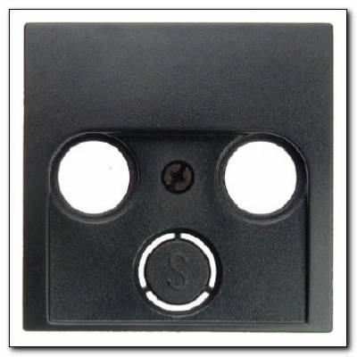 Element centralny do gniazda antenowego 2- i 3-wyjściowego; antracyt; B.1/B.3/B.7 Glas Numer katalogowy: 12031606