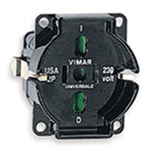 Universal outlet insert black