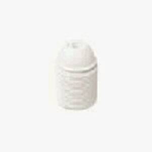 E27 lamphld threaded dome/skirt white