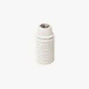 E14 M10x1 lamphld threaded skirt white