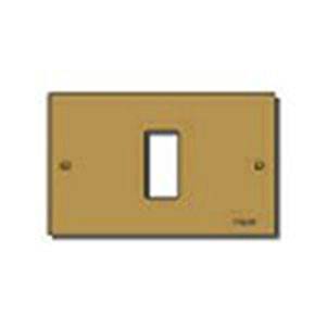 Plate 1M alum. screwfix bronze