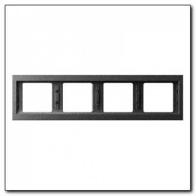 Ramka 4-krotna pozioma; antracyt mat, lakierowany; K.1 Numer katalogowy: 13837006