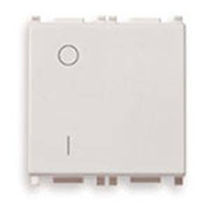 Łącznik jednobiegunowy 2P, 16AX, 2M, biały