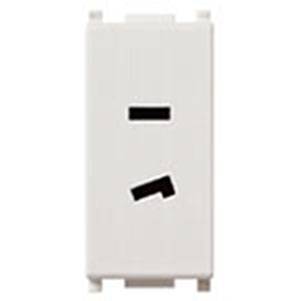 Spolaryzowane gniazdo 2P, 6A, 24V, SELV, 1M, biały
