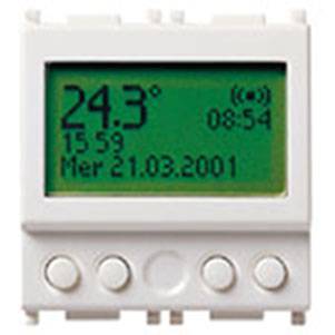 Zegar  alarmem, 120-230V, 2M, biały