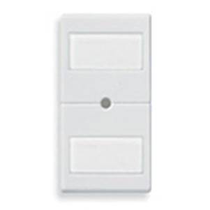 Klawisz, bez symbolu, z 2 polami opisowymi, 1M, biały