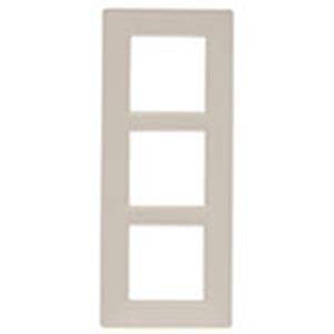 Ramka ozdobna, technopolimer, 6M (2+2+2), beżowy