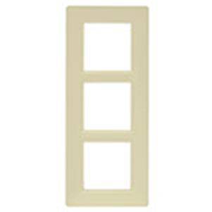 Ramka ozdobna, technopolimer, 6M (2+2+2), kremowy
