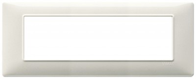 Ramka ozdobna, technopolimer, 7M, granitowy biały