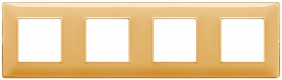 Ramka ozdobna 8M (2+2+2+2) 71mm Reflex amber