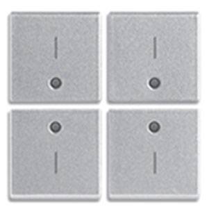 4 przyciski, 1M, symbol I, srebrny