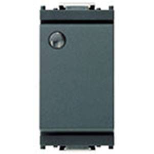 Łącznik jednobiegunowy 1P, 16AX, podświetlenie, 1M, antracyt