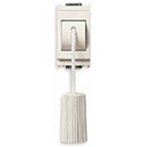 Przycisk 1P z cięgnem, NC, 10A, 1M, biały