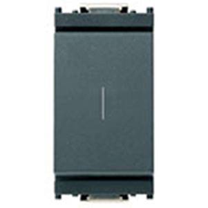 Przycisk 1P, NO, 16A, symbol - I, 1M, antracyt