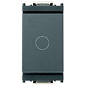 Przycisk 1P, NC, 16A, symbol - O, 1M, antracyt