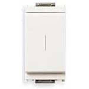 Przycisk 1P, NO, 16A, symbol - I, styk pomocniczy NC, 1M, biały