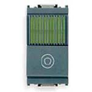 Przycisk 1P, NO, 10A, symbol ogólny, wskaźnik zielony, 1M, antracyt