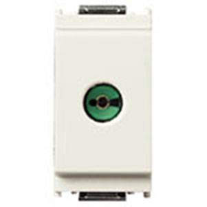 Gniazdo antenowe TV, nieprzelotowe, ø9,5IEC, 1M, biały