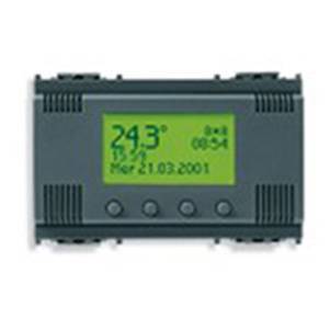 Zegar z alarmem, 120-230V, 3M, antracyt