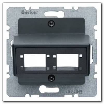 Płytka centralna do 1 lub 2 modułów pojedynczych Reichle&De-Massari; antracyt mat, lakierowany; System płytek centralnych Numer katalogowy: 14721606