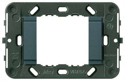 Ramka montażowa, gładka, 2M, antracyt