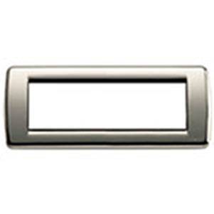 Ramka ozdobna, Round, metal, 6M, czarny chrom