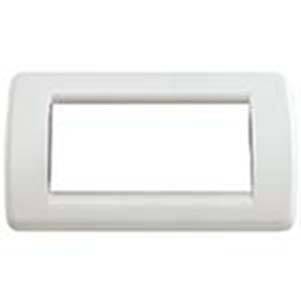 Ramka ozdobna, Round, technopolimer, 5M, Idea biały