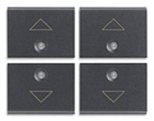 4 przyciski, 1M, symbol strzałki, antracyt