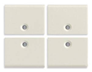 4 przyciski, 1M, symbol w/o, białe