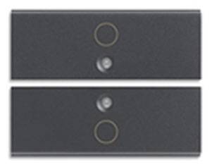 2 przyciski 2M, symbol O, antracyt