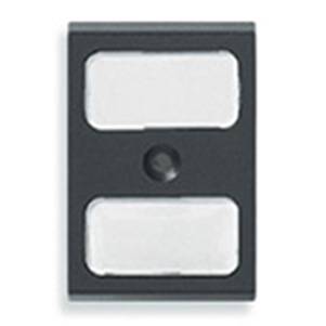 Klawisz z 2 miejscami na opis, 1M, antracyt