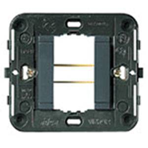 Ramka montażowa, z zatrzaskami, gładka, 1M-zmniejszony, antracyt