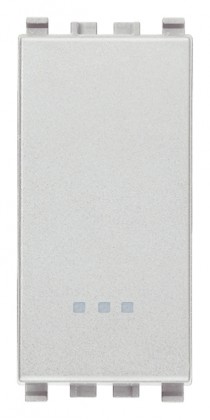 Łącznik schodowy, 1P, 16AX, 1M, srebrny