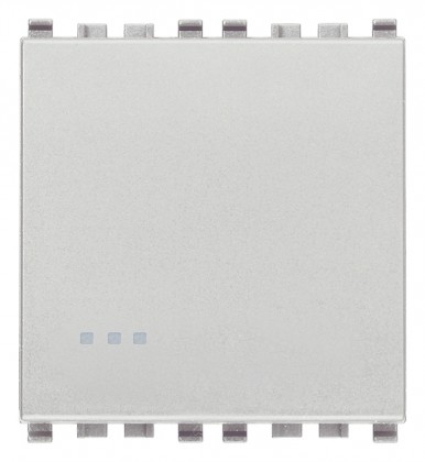 Przycisk 1P, NO, 10A, 2M, srebrny