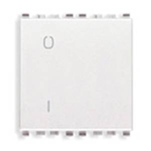 Łącznik jednobiegunowy 2P, 16AX, 2M, biały