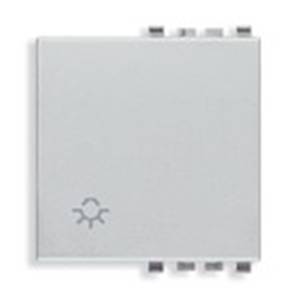 Klawisz, symbol lampy, 2M, srebrny