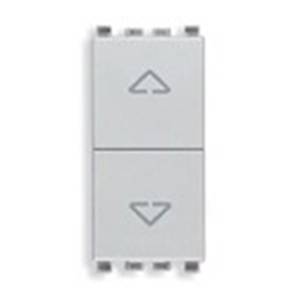 Łącznik jednobiegunowy 2P, 10AX, 1M, srebrny